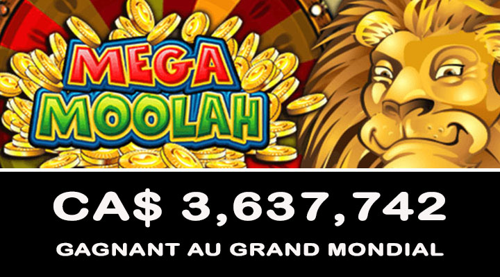 Gagnant Mega Moolah Jackpot 2024 au Canada