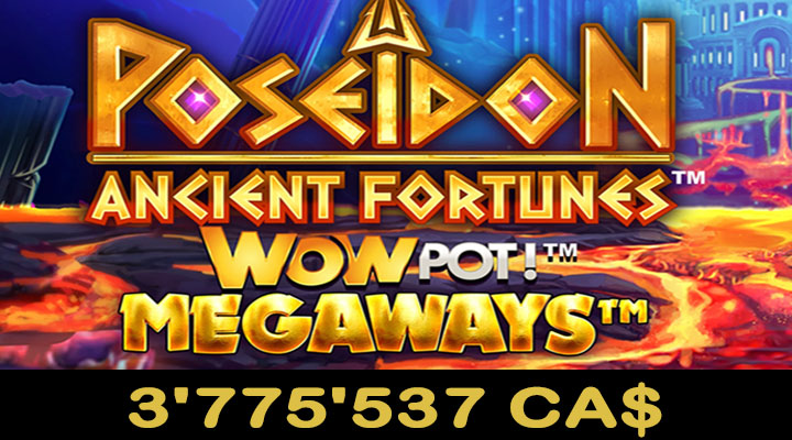 Jackpot Ancient Fortunes WowPot gagné en août 2024