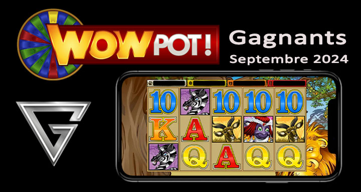 Jackpots Mega Moolah et WowPot gagnés en septembre 2024